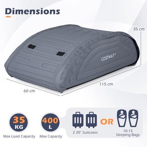 Costway 400l foldable roof - foldable,